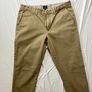 J. Crew Men's Sutton Chino 34x32 Beige/Khaki